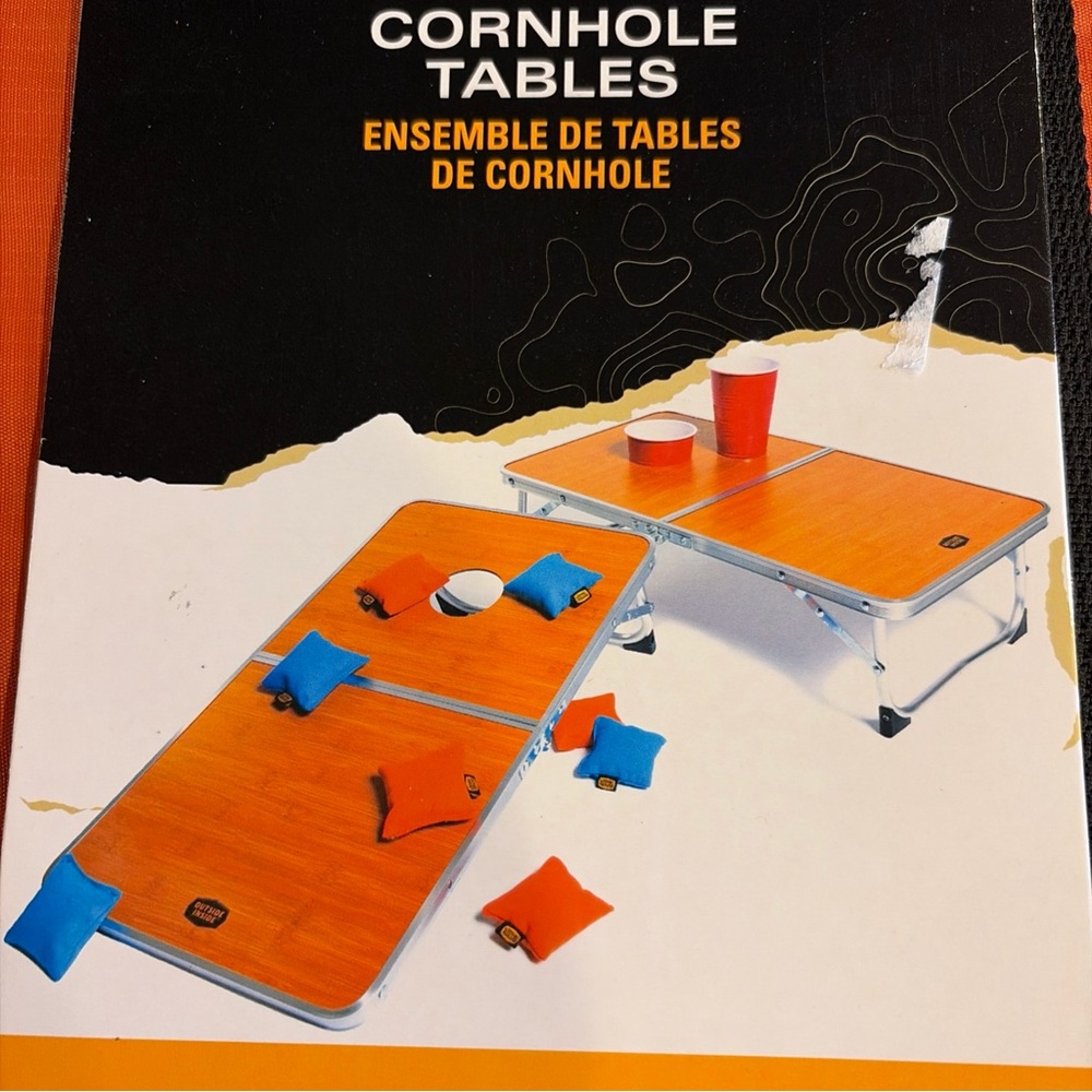 Orange Cornhole Tables - Picture 2 of 5